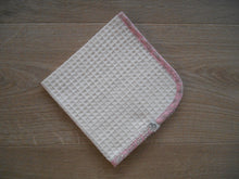 Load image into Gallery viewer, Capel Liberty Edged Organic Waffle Burp Cloth