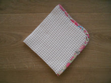 Load image into Gallery viewer, Betsy Liberty Edged Organic Waffle Burp Cloths