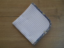 Load image into Gallery viewer, Junes Meadow Liberty Edged Organic Waffle Burp Cloth