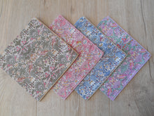 Load image into Gallery viewer, Strawberry Thief Spring Liberty Handkerchief