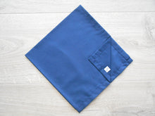 Load image into Gallery viewer, Large Hemmed Liberty Handkerchief - Navy, Blue, White