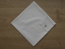 Load image into Gallery viewer, Large Hemmed Liberty Handkerchief - Navy, Blue, White