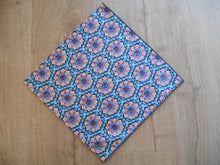 Load image into Gallery viewer, Blue Hexagon Headscarves/Bandannas