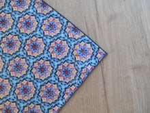 Load image into Gallery viewer, Blue Hexagon Headscarves/Bandannas