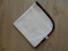 Load image into Gallery viewer, Tartan Edged Muslin Burp Cloths
