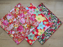 Load image into Gallery viewer, Red Flower Headscarves/Bandannas