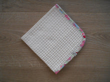 Load image into Gallery viewer, Betsy Liberty Edged Organic Waffle Burp Cloths
