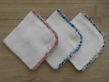 Load image into Gallery viewer, Liberty Edged Muslin Burp Cloths - Wiltshire
