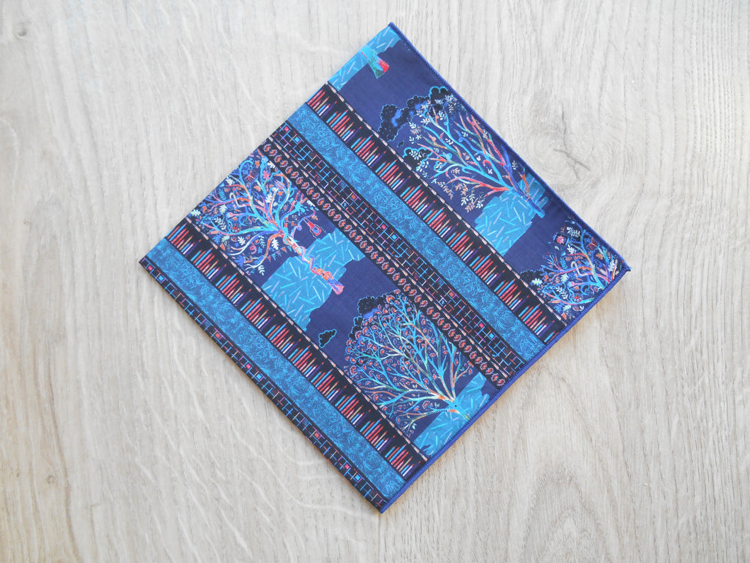 Forest Stripe Liberty Handkerchief