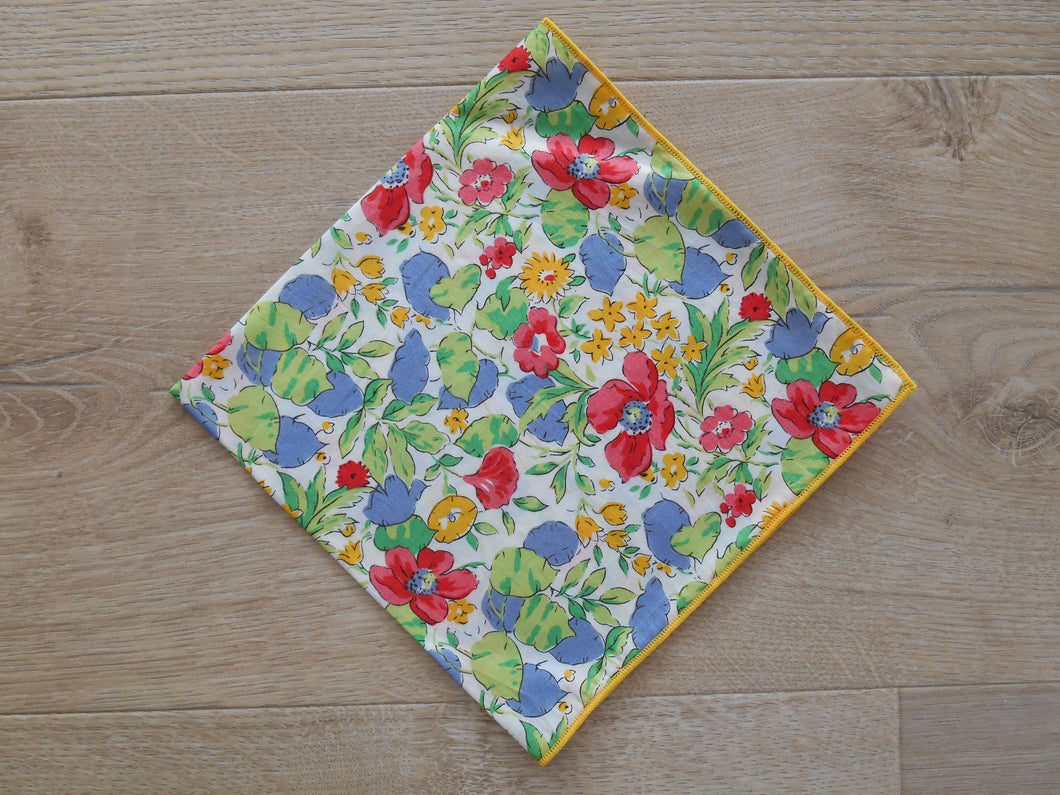 Poppy & Honesty Liberty Handkerchief