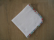 Load image into Gallery viewer, Poppy &amp; Daisy Liberty Edged Organic Waffle Burp Cloths
