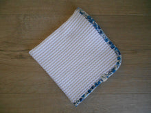 Load image into Gallery viewer, Wiltshire Liberty Edged Organic Waffle Burp Cloth
