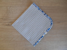Load image into Gallery viewer, Wiltshire Liberty Edged Organic Waffle Burp Cloth
