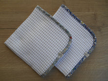Load image into Gallery viewer, Junes Meadow Liberty Edged Organic Waffle Burp Cloth
