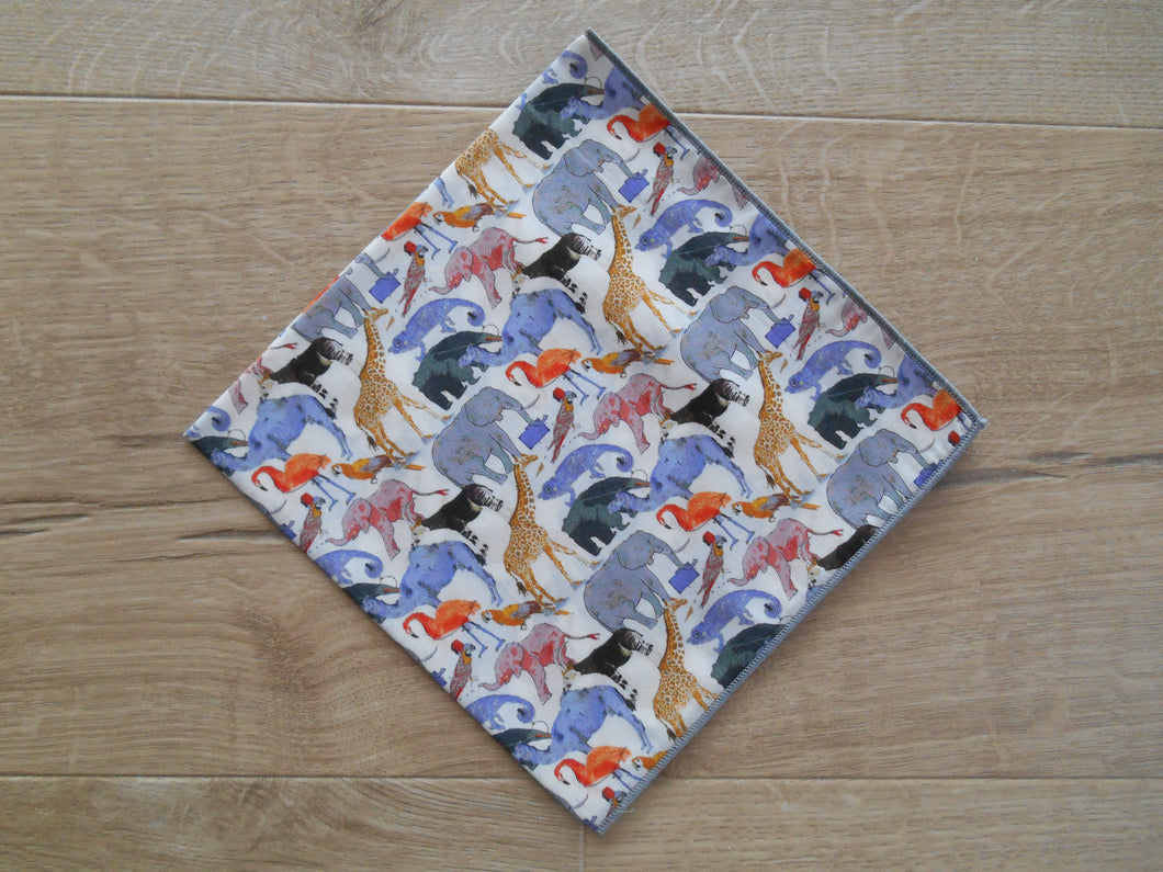 Queue for the Zoo Liberty Handkerchief