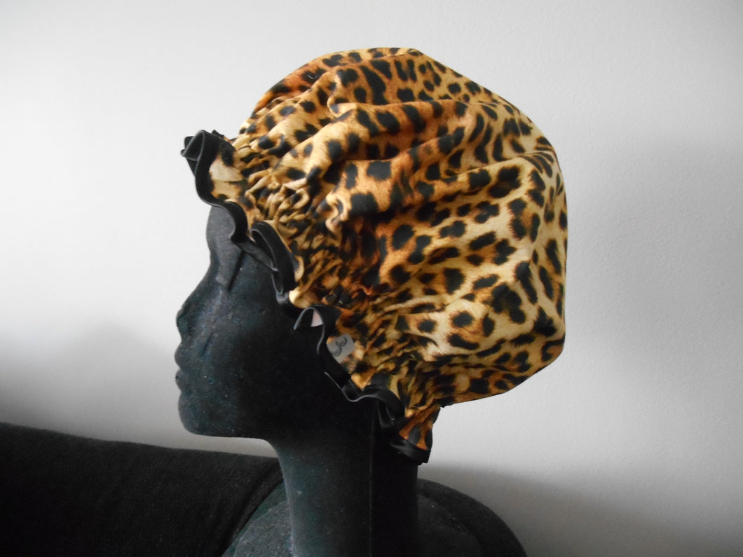 Child's Shower Cap - Leopard