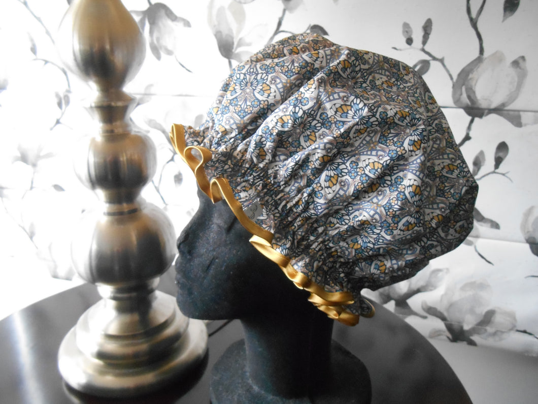 Liberty Fabric Shower Cap - Morris Butterfly