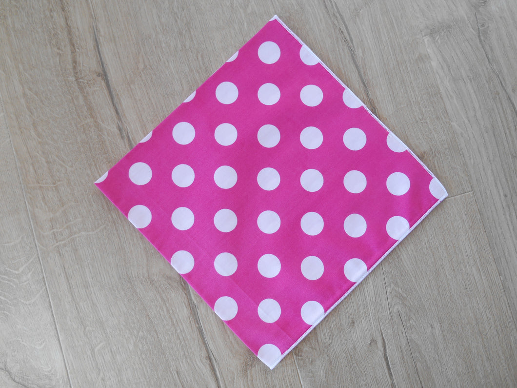 Extra Large Cotton Handkerchief - Toddlers Scarf - Big Spots