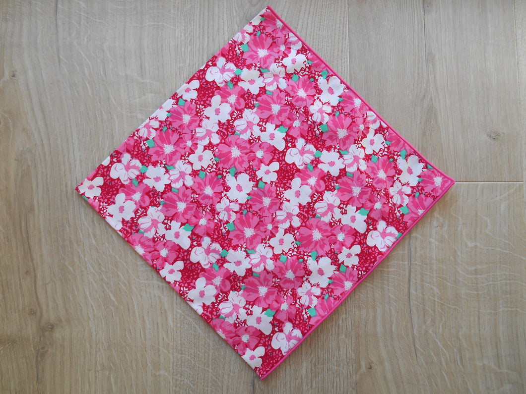 Pink & White Flowers Headscarves/Bandannas