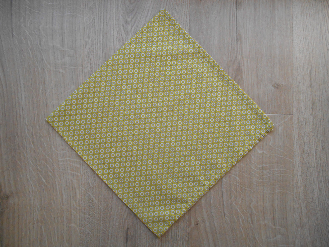 Circle Spot Mustard Headscarves/Bandannas