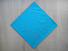 Load image into Gallery viewer, Teal Flock Spot Headscarves/Bandannas
