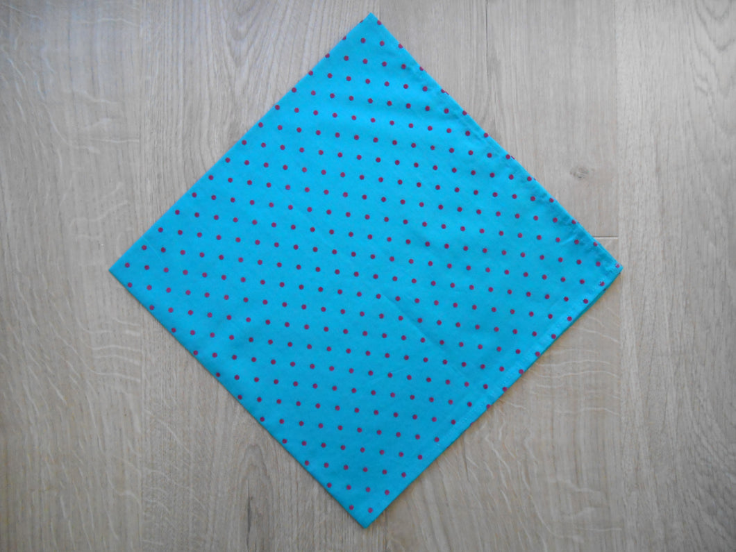 Teal Flock Spot Headscarves/Bandannas