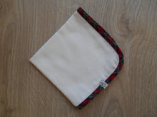 Load image into Gallery viewer, Tartan Edged Muslin Burp Cloths
