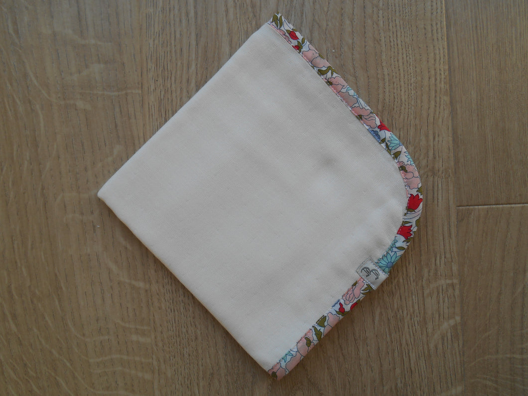 Liberty Edged Muslin Burp Cloths - Poppy & Daisy