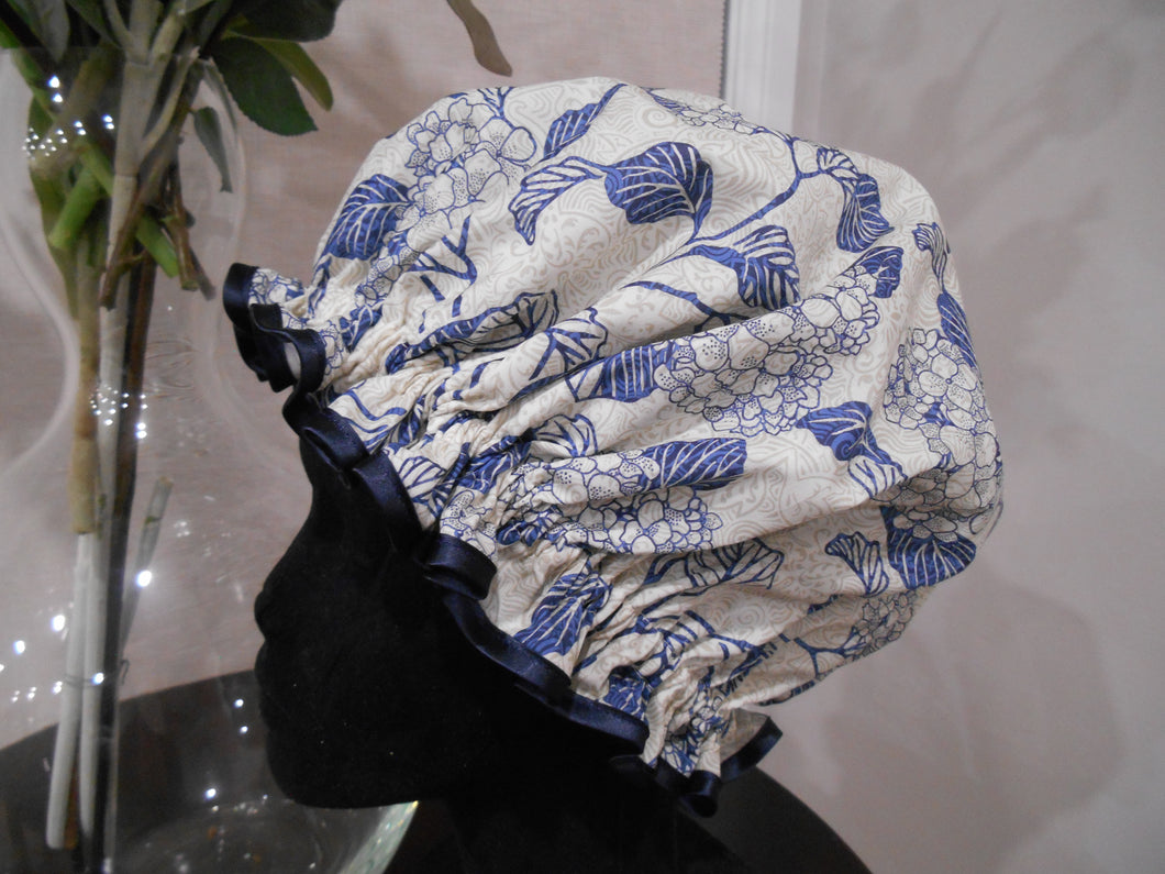 Liberty Fabric Shower Cap - Hortensia