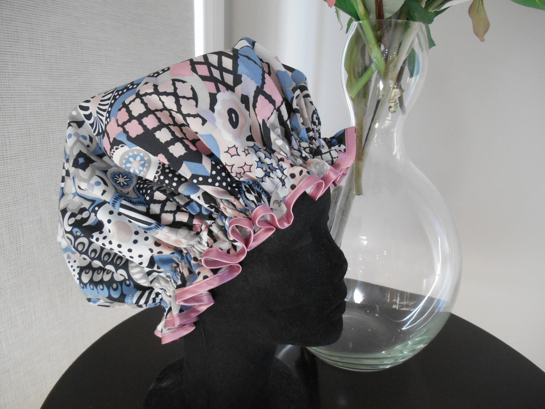 Liberty Fabric Shower Cap - Worlds Collide